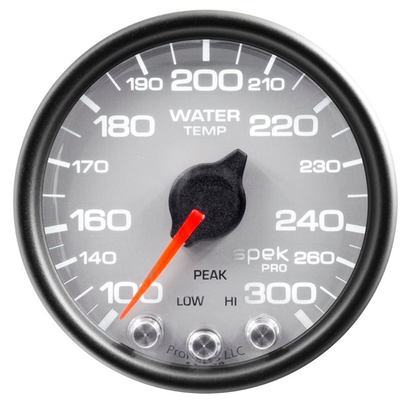 AutoMeter Gauge Water Temp 2-1/16in. 300 Deg. F Stepper Motor W/Peak & Warn Slvr/Blk Spek P34622 P34622 User 1