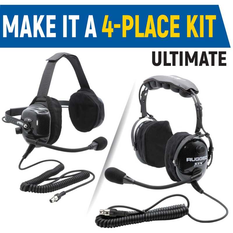 Rugged Radios Rear Seat Expansion Kit w/ Helmet Kits or Headsets / Ultimate Headset - Behind Head PLUS2-BTU PLUS2-BTU Photo - Primary