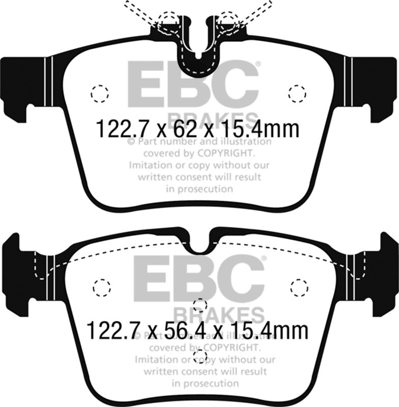 EBC 15+ Mercedes-Benz C300 (W205) 2.0 Turbo 4-matic Redstuff Rear Brake Pads DP32215C DP32215C Photo - Primary