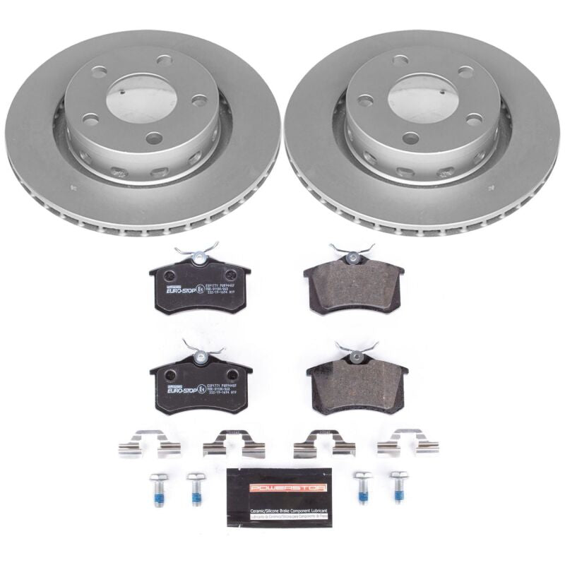 PowerStop Power Stop 02-04 Audi S6 Rear Euro-Stop Brake Kit ESK4844 ESK4844 Photo - Primary