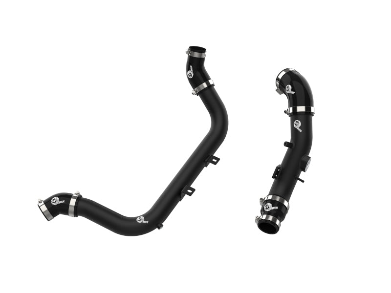 aFe BladeRunner Aluminum Hot and Cold Charge Pipe Kit Black 17-20 Hyundai Elantra GT L4-1.6L (t) 46-20634-B 46-20634-B Photo - Primary
