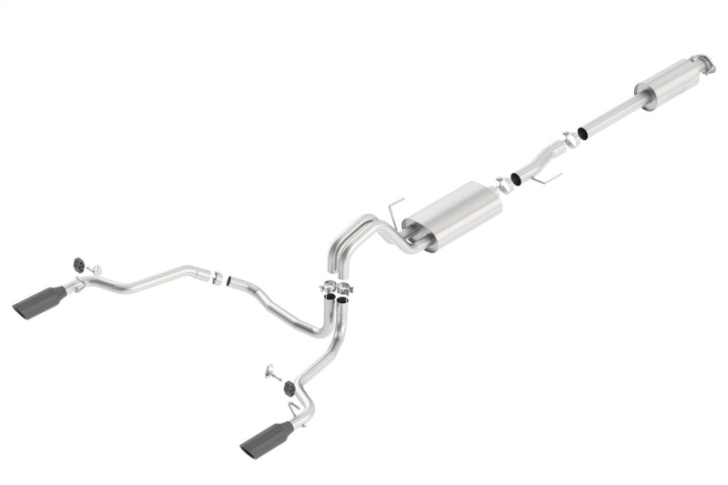 Borla 15-17 F-150 2.7/3.5L V6 EcoBoost / 5.0L V8 Black Chrome Cat-Back Touring Exhaust 140614BC 140614BC Photo - Primary