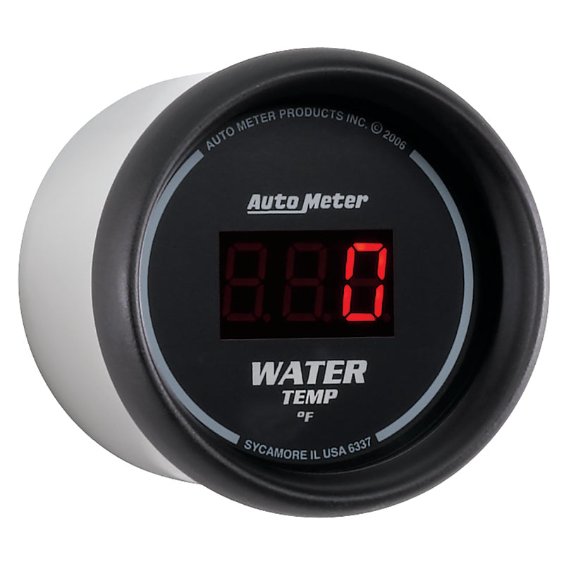 Autometer Gauge, Water Temp, 2 1/16", 340 Deg F, Digital, Black Dial W/ Red Led 6337 User 3