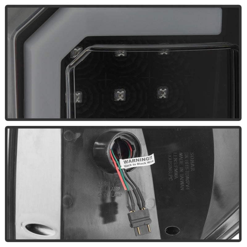 Spyder 07-13 Toyota Tundra V2 Light Bar LED Tail Lights - Smoke ALT-YD-TTU07V2-LB-BSM 5085443 5085443 Photo - Unmounted