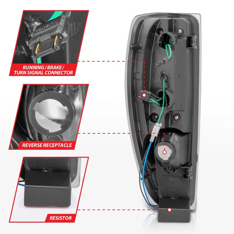 Anzo 04-10 Chevy Colorado LED Tailights G2 - Black 311385 311385 Photo - Unmounted