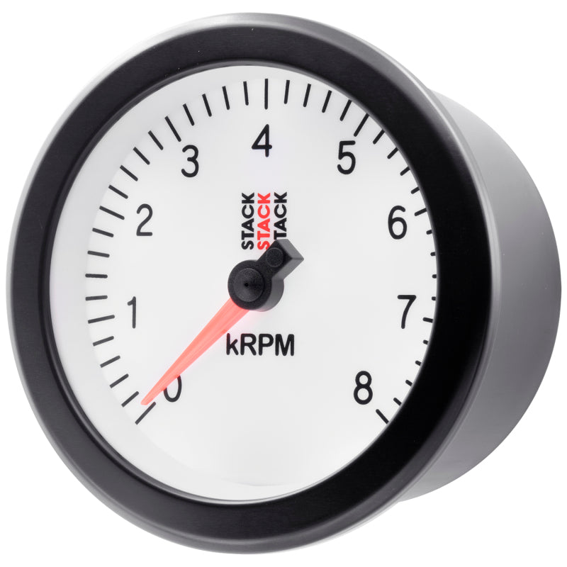 Autometer Stack Sport 88mm 0-8K RPM Tachometer - White ST100-08W ST100-08W User 3