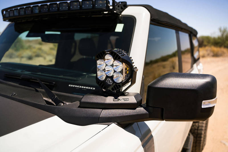 DV8 Offroad DV8 21-22 Ford Bronco A-Pillar Pod Light Mounts LBBR-02 LBBR-02 Photo - Mounted