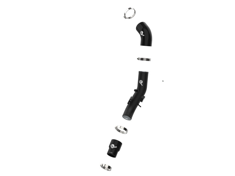 aFe BladeRunner 2-1/2 IN Aluminum Cold Charge Pipe Black 17-20 Hyundai Elantra GT L4-1.6L (t) 46-20639-B 46-20639-B Photo - Unmounted