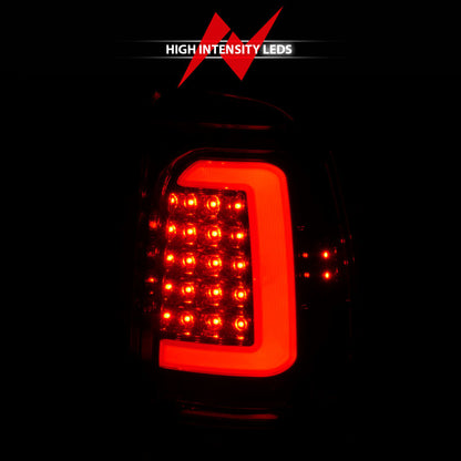 ANZO 1997-2004 Dodge Dakota LED Taillights Chrome Housing Red Lens Pair 311349 311349 Photo - Unmounted