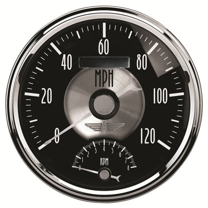 AutoMeter Prestige Series Black Diamond 5in Gauge Tachometer/Speedometer Combo (120mph 8k RPM) 2091 2091 User 1