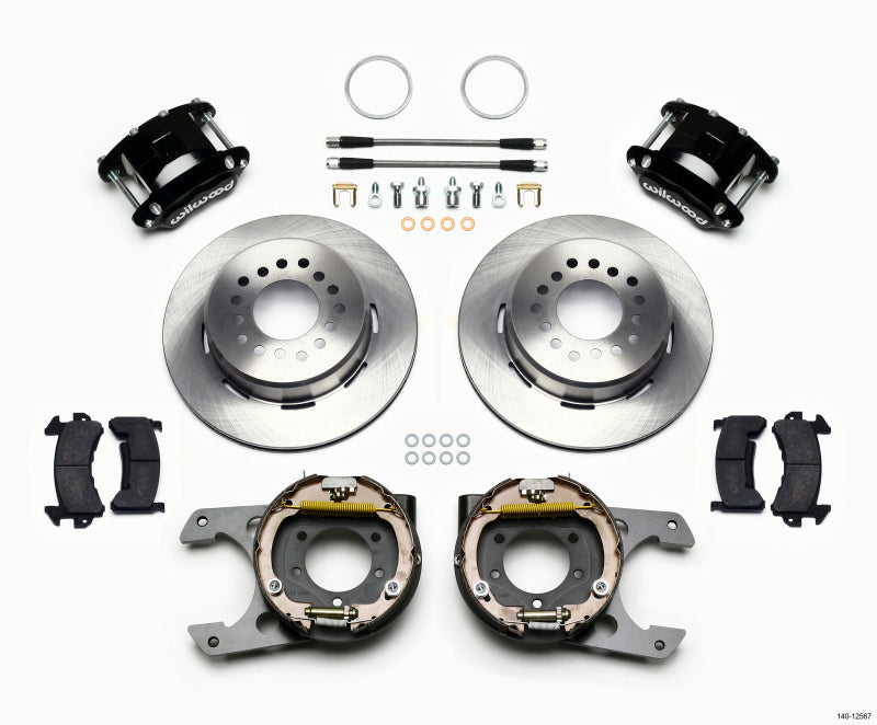 Wilwood D154 P/S Park Brake Kit Jeep Dana 35 2.56 Off 5-lug w/ lines 140-12567 140-12567 Photo - Primary