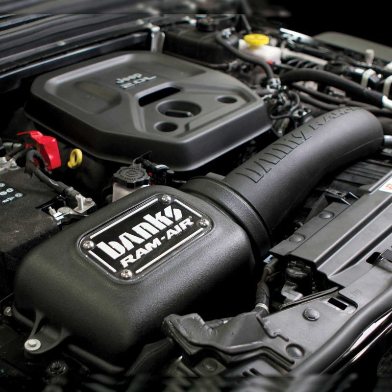 Banks Power 18-21 Jeep 2.0L Turbo Wrangler (JL) Dry Filter Ram-Air Intake System 41844-D 41844-D Photo - Mounted