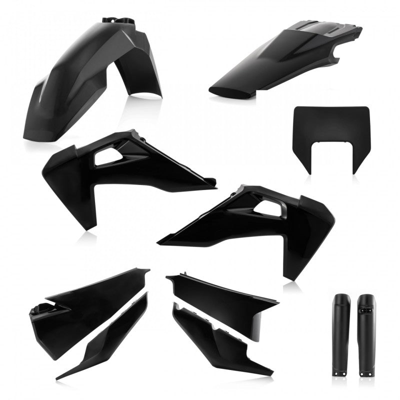 Acerbis 20-23 Husqvarna TE150i-300i/ FE350/s-501/s Full Plastic Kit - Black 2791530001 2791530001 Photo - Primary