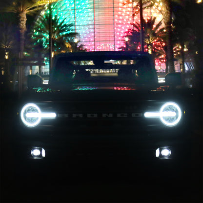 AlphaRex 21-23 Ford Bronco NOVA LED Projector Headlights Black 880260 880260 User 1