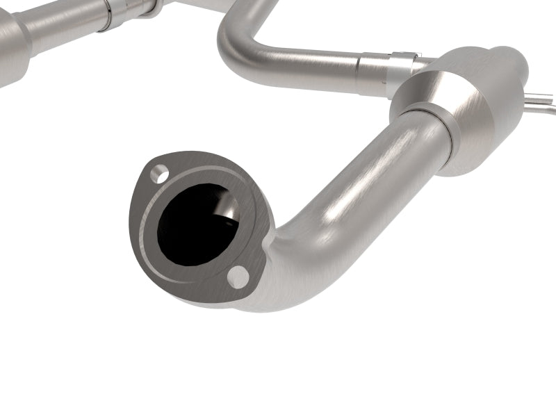 aFe Toyota Tacoma 16-17 V6-3.5L Twisted Steel Y-Pipe w/ Cat 48-46011-RC 48-46011-RC Photo - Close Up