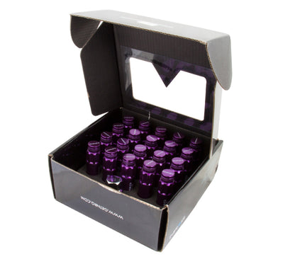 NRG M12 x 1.25 Steal Lug Nut w/ dust cap cover Set 21 pc Purple LN-LS710PP-21 Photo - Primary
