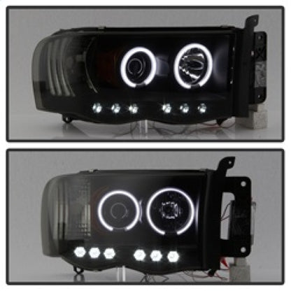 Spyder Dodge Ram 1500 02-05 03-05 Projector Headlights CCFL Halo LED Blk Smke PRO-YD-DR02-CCFL-BSM 5078797 5078797 Photo - Unmounted