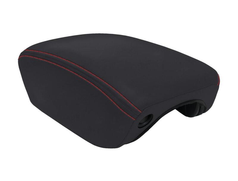 PRP Seats PRP  2018+ Jeep Wrangler JL / Jeep Gladiator JT Center Console Cover - Black with Red Stitching B103-01 B103-01 Photo - Primary