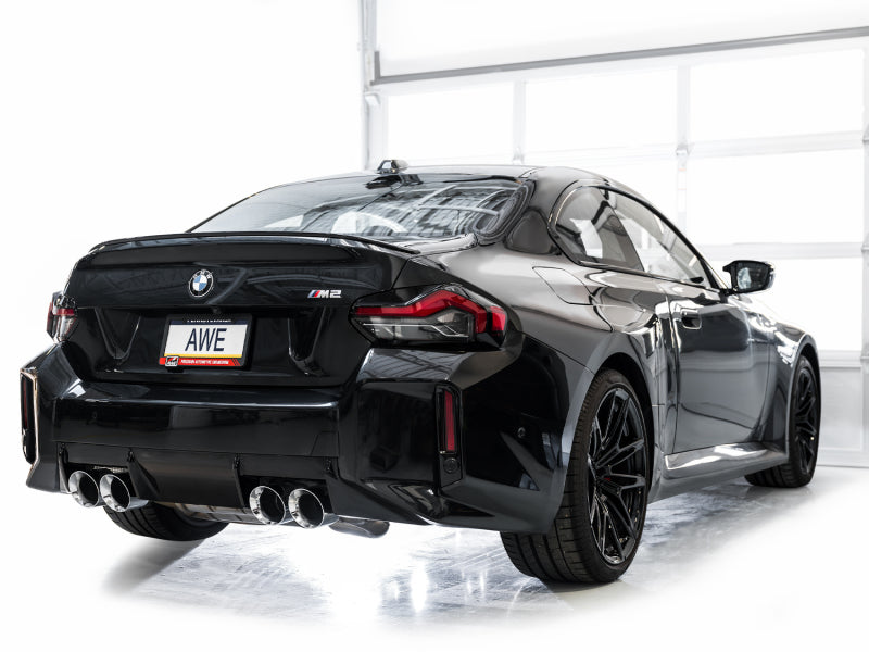 AWE Tuning 23-24 BMW G87 M2 SwitchPath Edition Exhaust - Chrome Silver Tips 3025-42487 3025-42487 Photo - Mounted