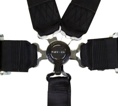 NRG 6PT 3in. Seat Belt Harness / Cam Lock - Black SBH-6PCBK SBH-6PCBK Photo - Primary