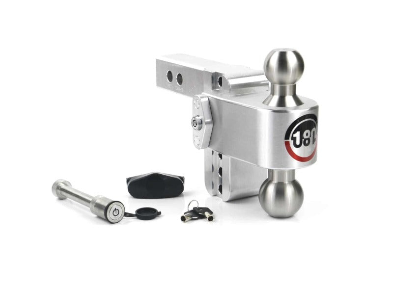 Weigh Safe 180 Hitch 4in Drop Hitch & 2in Shank (10K/12.5K GTWR) w/WS05 - Aluminum LTB4-2-KA LTB4-2-KA User 1