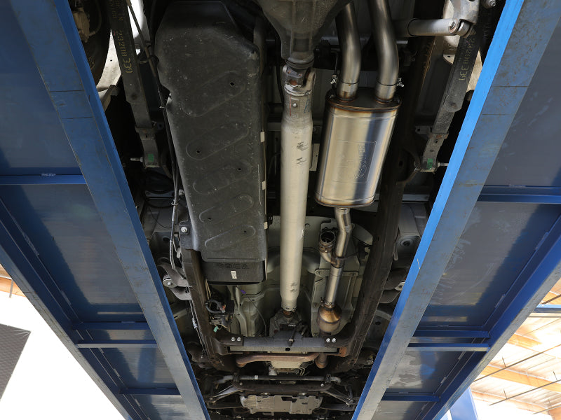 aFe Gemini XV 3in 304 SS Cat-Back Exhaust 09-18 GM Trucks V6-4.3/V8-4.8/5.3L w/ Black Tips 49-34131-B 49-34131-B Photo - Mounted