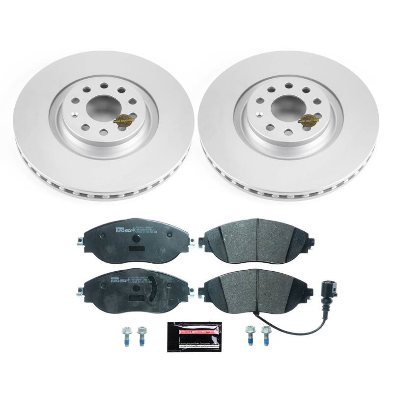 Power Stop 2019 Audi A3 Quattro Front Euro-Stop Brake Kit ESK7175 ESK7175 Photo - Primary