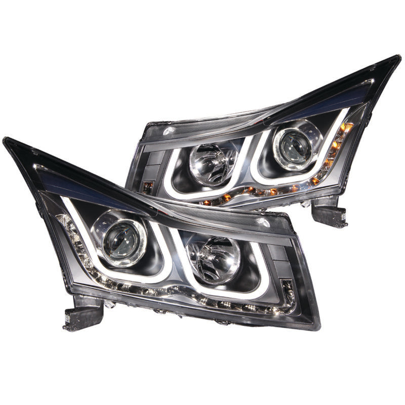 Anzo 2011-2015 Chevrolet Cruze Projector Headlights w/ U-Bar Black 121462 Photo - Primary