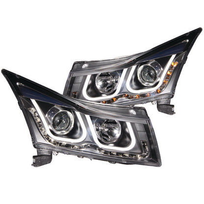 Anzo 2011-2015 Chevrolet Cruze Projector Headlights w/ U-Bar Black 121462 Photo - Primary