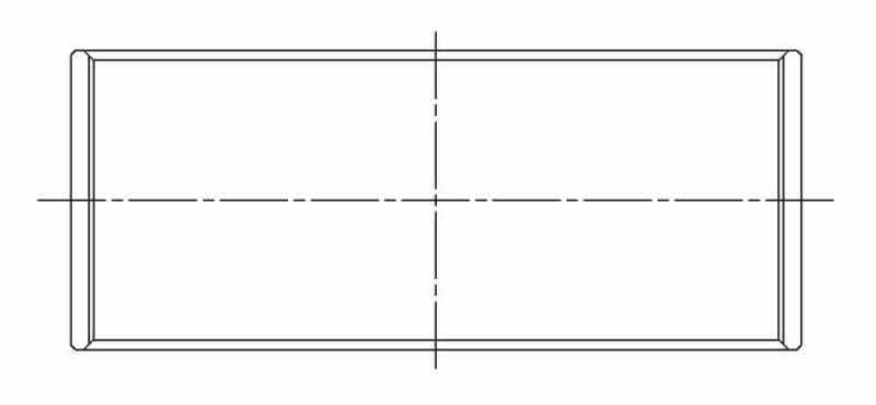 ACL Mini Prince N12/N14/N16/N18 .025mm Oversized Performance Rod Bearing Set 4B7787H-.025 4B7787H-.025 Technical Drawing