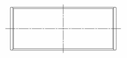 ACL Mini Prince N12/N14/N16/N18 .025mm Oversized Performance Rod Bearing Set 4B7787H-.025 4B7787H-.025 Technical Drawing