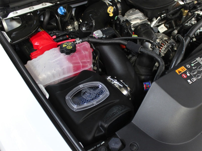 aFe Momentum HD Pro 10R Cold Air Intake System: GM Diesel Trucks 11-16 V8- 50-74006-1 Photo - Mounted