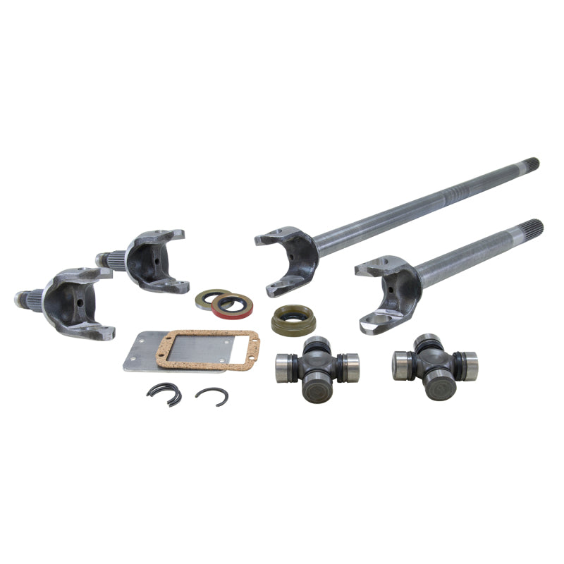 Yukon Gear & Axle Yukon Gear 4340 Chrome-Moly Replacement Axle Kit For Jeep TJ / YJ & XJ Dana 30 / w/ Super Joints YA W24162 YA W24162 Photo - Primary