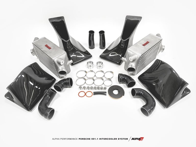 AMS Performance Porsche 997.1TT Alpha Intercooler System (For Stock Framed Turbos) ALP.09.09.0001-2 ALP.09.09.0001-2 Photo - Primary