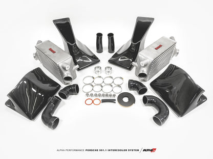 AMS Performance Porsche 997.1TT Alpha Intercooler System (For Stock Framed Turbos) ALP.09.09.0001-2 ALP.09.09.0001-2 Photo - Primary