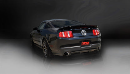 Corsa 11-12 Ford Mustang Shelby GT500 5.4L V8 Black Sport Axle-Back Exhaust 14320BLK 14320BLK Photo - Mounted