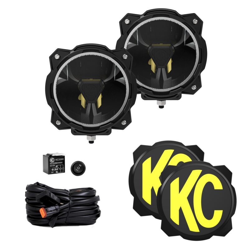 KC HiLiTES Gravity Titan LED 6in. - Pair Pack (Wide-40 Beam) 91403 91403 Photo - Primary