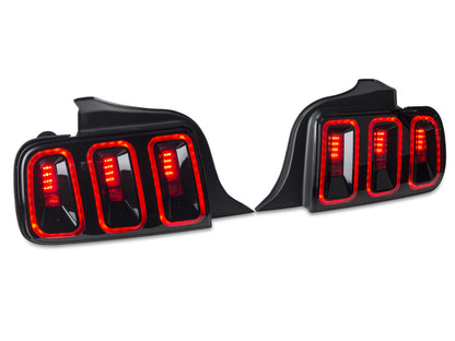 Raxiom 05-09 Ford Mustang Gen5 Tail Lights- Black Housing (Smoked Lens) 49169 49169 Photo - Close Up
