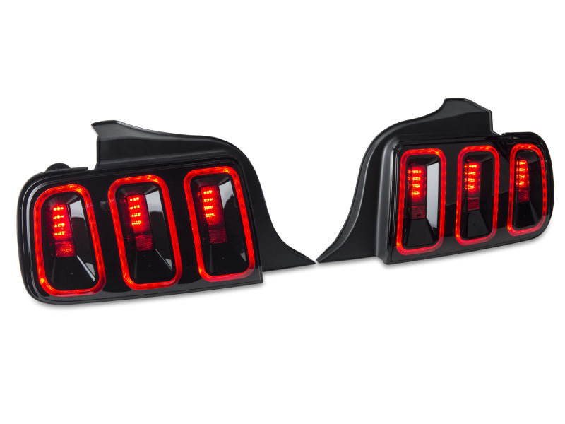 Raxiom 05-09 Ford Mustang Gen5 Tail Lights- Black Housing (Smoked Lens) 49169 49169 Photo - Close Up