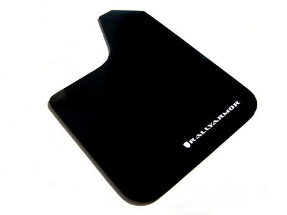 Rally Armor Universal fitment (no hardware) Basic Black Mud Flap w/ Black Logo MF12-BAS-BLK User 2