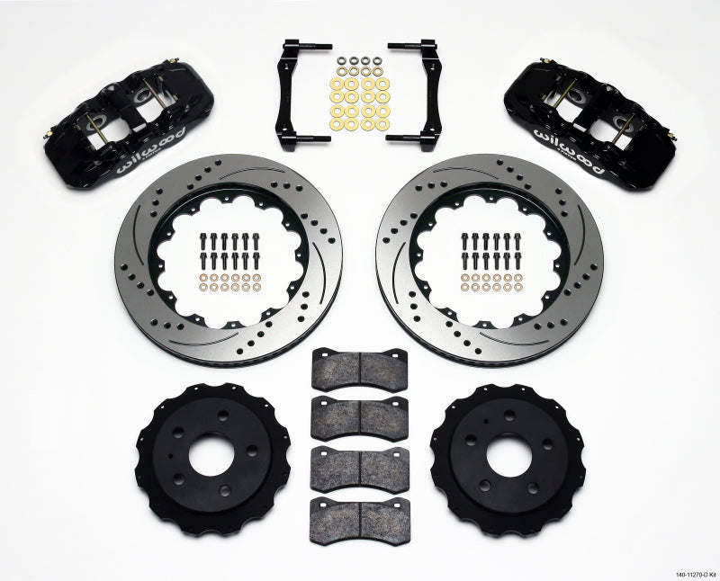 Wilwood AERO4 Rear Kit 14.25in Drilled 2010-2015 Camaro 140-11270-D 140-11270-D Photo - Primary