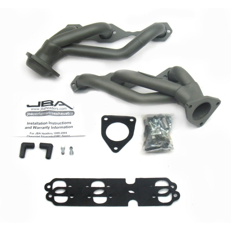 JBA 03-13 GM Truck 4.3L V6 1-1/2in Primary Ti Ctd Cat4Ward Header 1842S-9JT 1842S-9JT Photo - Primary