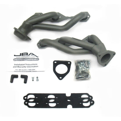 JBA 03-13 GM Truck 4.3L V6 1-1/2in Primary Ti Ctd Cat4Ward Header 1842S-9JT 1842S-9JT Photo - Primary