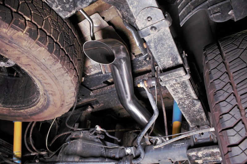 Mishimoto Nissan Titan XD Filter Back Exhaust, 2016+ Black MMEXH-XD-16BK Photo - Close Up