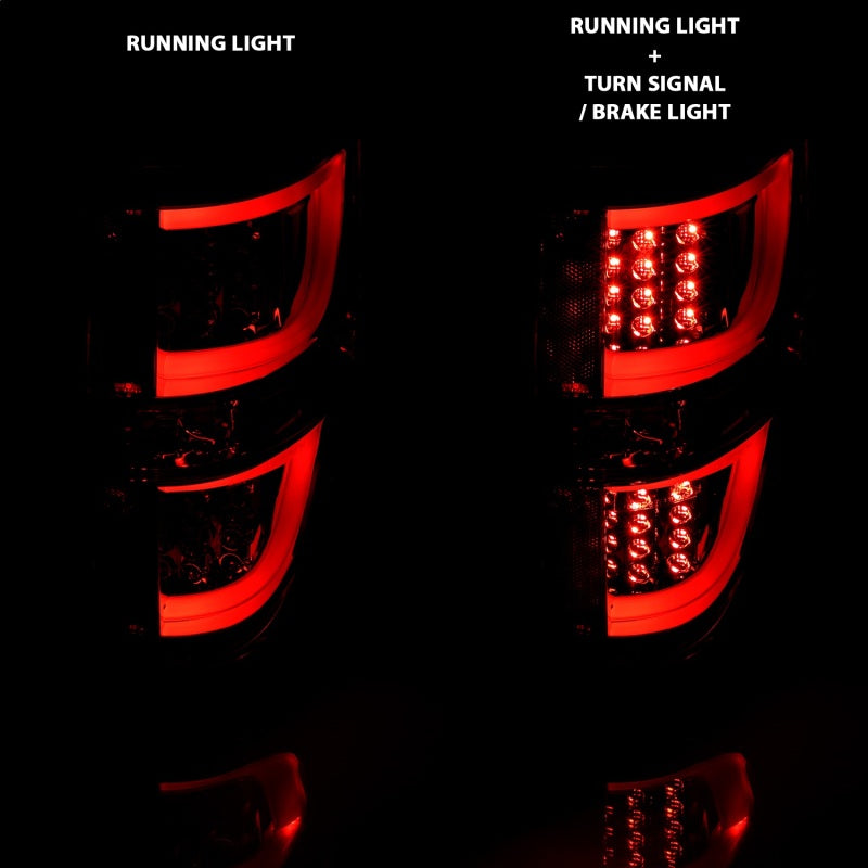 Anzo 2009-2013 Ford F-150 LED Taillights Smoke 311258 Photo - Unmounted