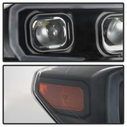 SPYDER xTune Toyota Tacoma 16-18 DRL Light Bar Projector Headlights - Black PRO-JH-TTA16-LBDRL-BK 9039256 9039256 Photo - Unmounted