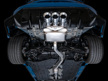 AWE Tuning 2023 Honda Civic Type R FL5 Touring Edition Exhaust w/ Triple Chrome Silver Tips 3015-52287 3015-52287 Photo - Mounted