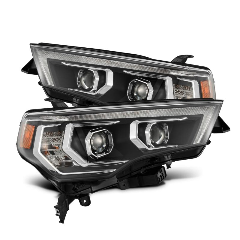 AlphaRex 14-22 Toyota 4Runner LUXX-Series LED Proj Headlights Blk w/Actv Light & Seq. Sig + DRL 880811 880811 Photo - Primary