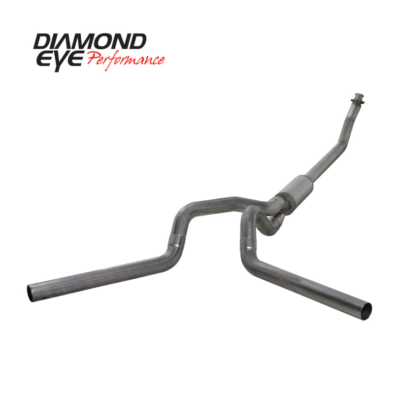 Diamond Eye Performance Diamond Eye KIT 4in TB MFLR RPLCMENT PIPE DUAL SS: 94-02 DODGE CUMMINS 5.9L K4214S-RP K4214S-RP Photo - Unmounted