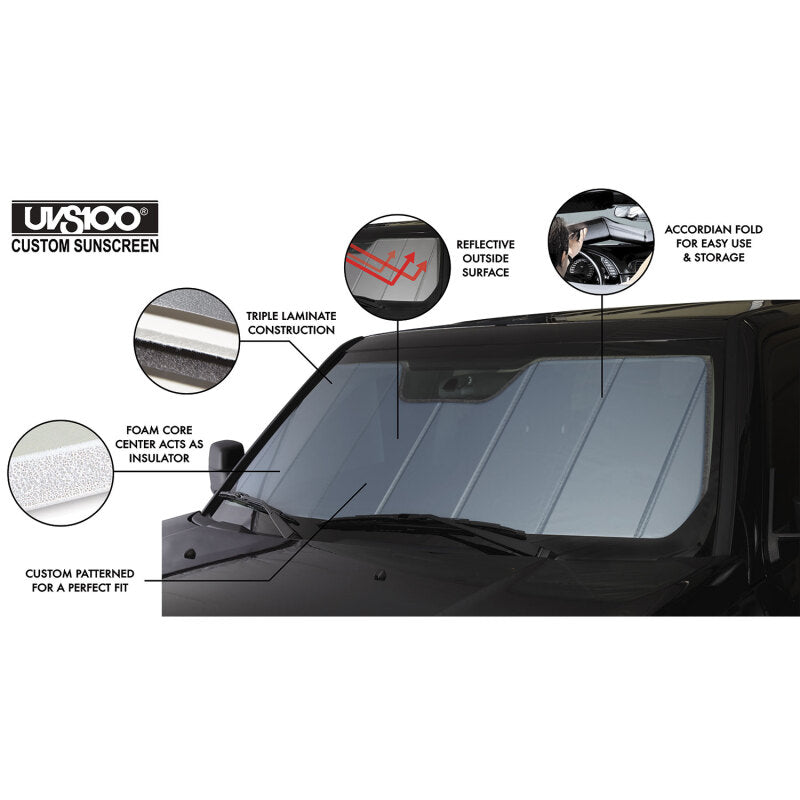 Covercraft UVS100 Custom Sunscreen - Blue Metallic UV11805BL UV11805BL Photo - out of package
